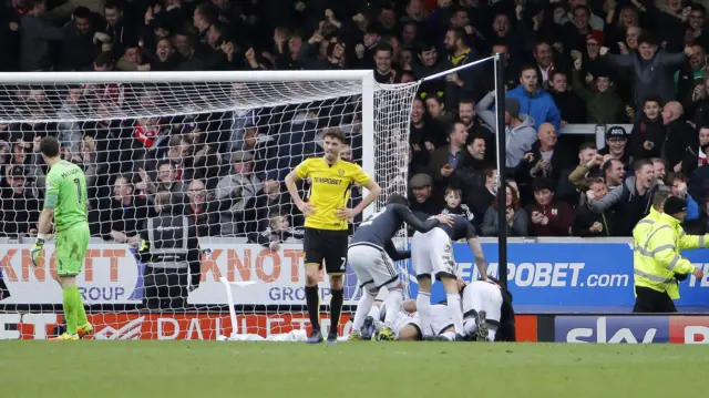 Brentford celebrate