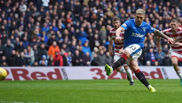 Martyn Waghorn scores a penalty