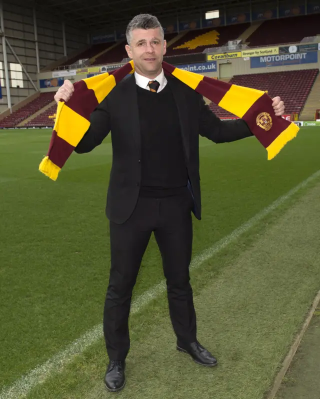 Motherwell manager Stephen Robinson