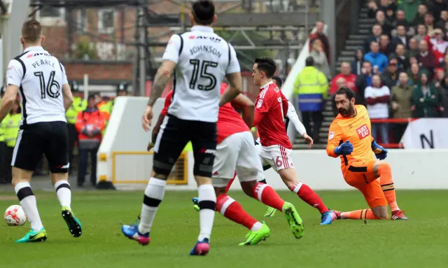 Zach Clough scores for Forest