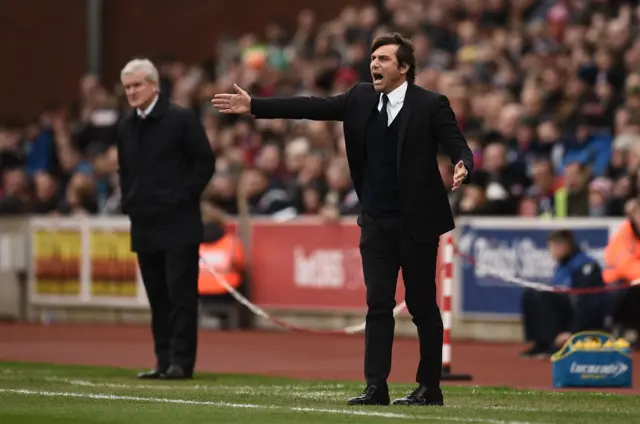 Mark Hughes and Antonio Conte