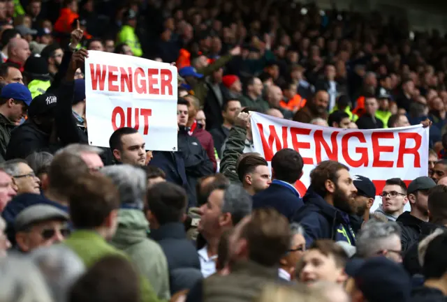 Wenger Out banners