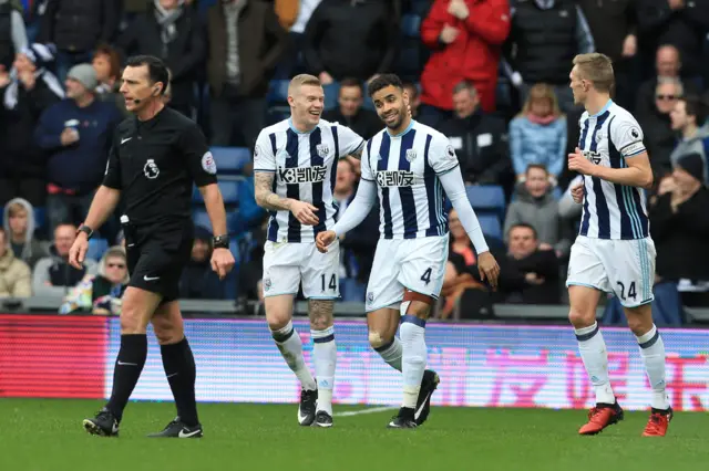 West Brom celebrate