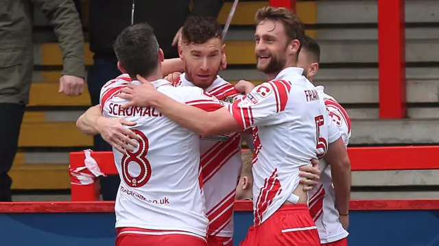 Stevenage celebrate