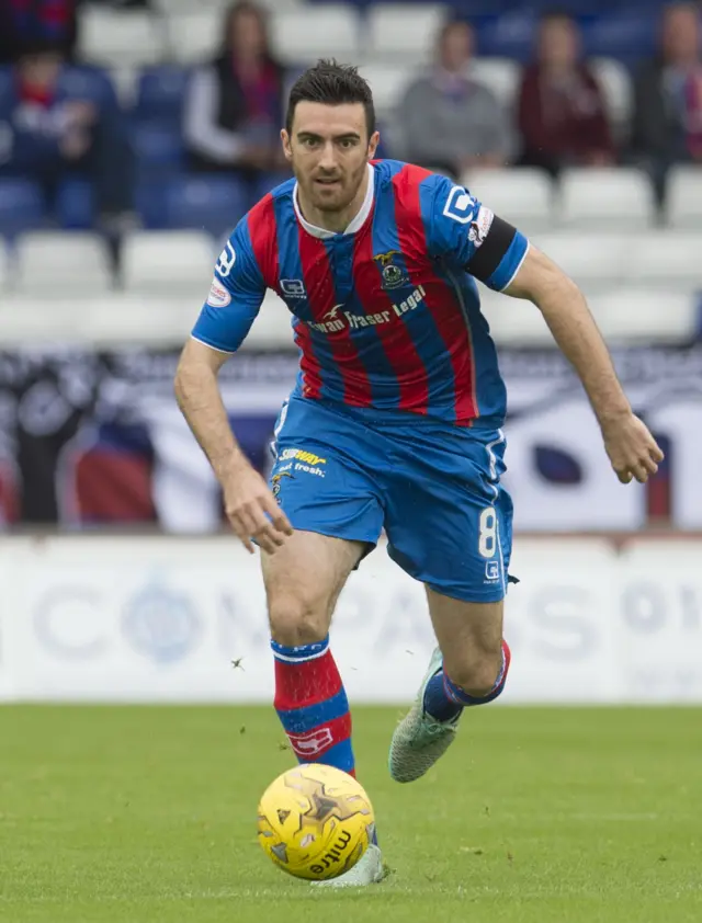 Inverness CT midfielder Ross Draper