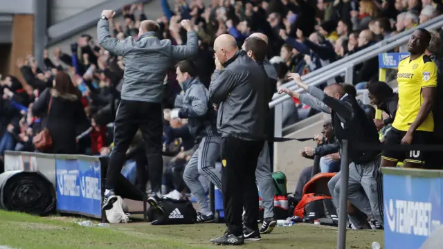 Brentford celebrate