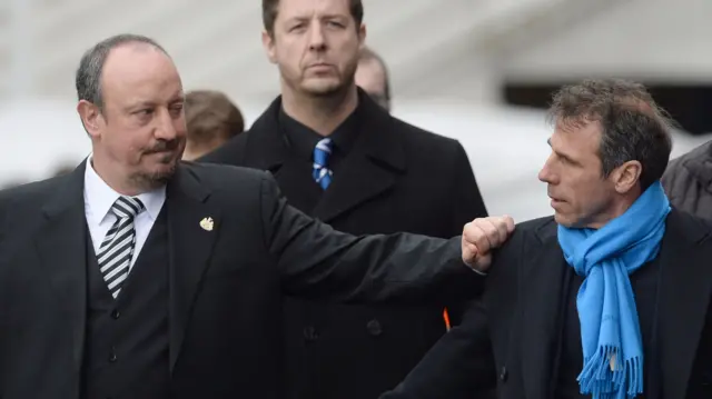 Rafael Benitez and Gianfranco Zola