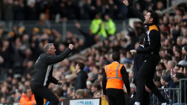 Wolves celebrate against Fulham