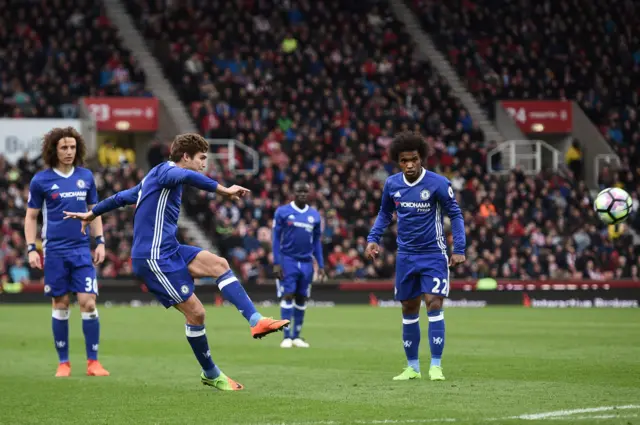 Alonso free-kick