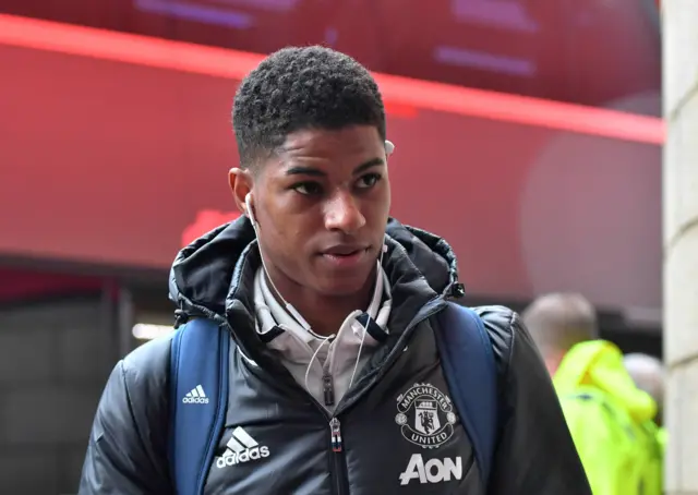 Rashford arrives