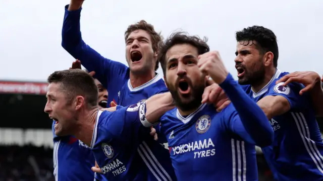 Chelsea celebrate