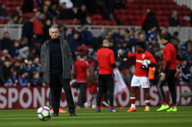 Jose Mourinho pre-match