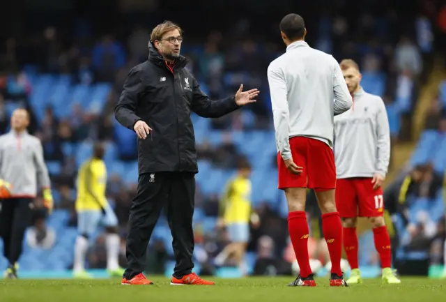 Klopp in warm-up