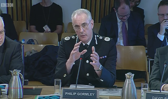 Police Scotland chief constable Philip Gormley