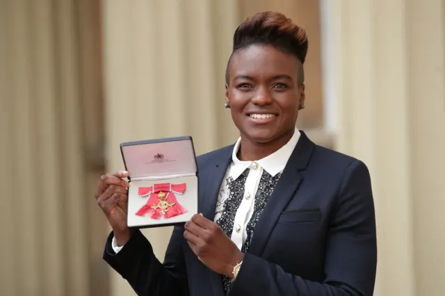 Nicola Adams with OBE