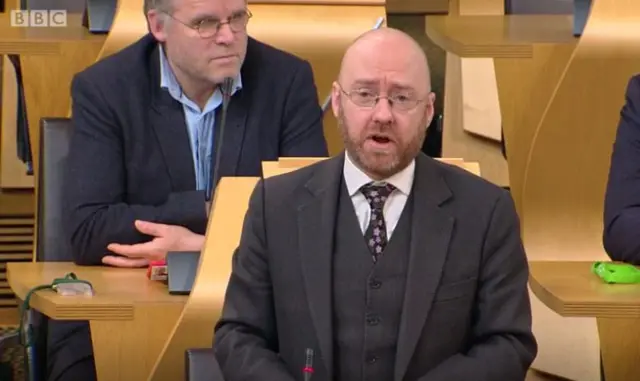 Scottish Greens co-convener Patrick Harvie