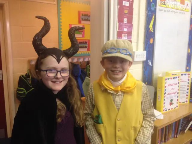 Mellis Primary pupils dressed up for World Book Day