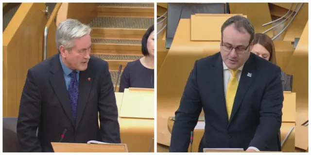 Labour MSP Iain Gray and Business Minister Paul Wheelhouse