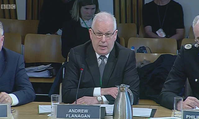 Scottish Police Authority chair of the board Andrew Flanagan