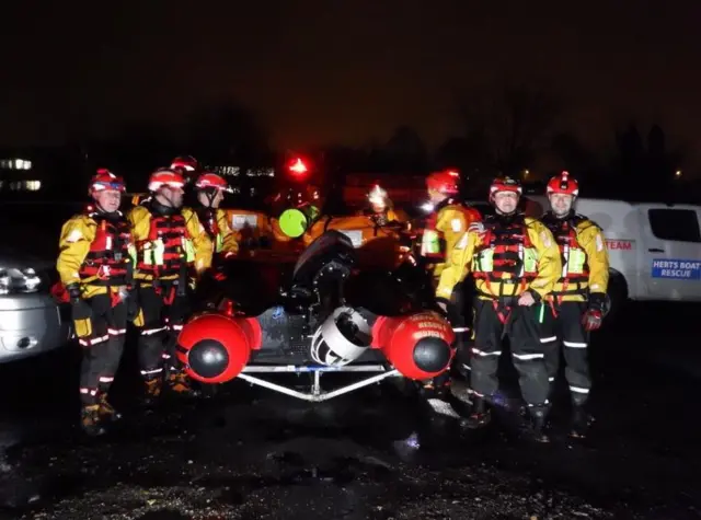 Volunteers with Herts Boat Rescue