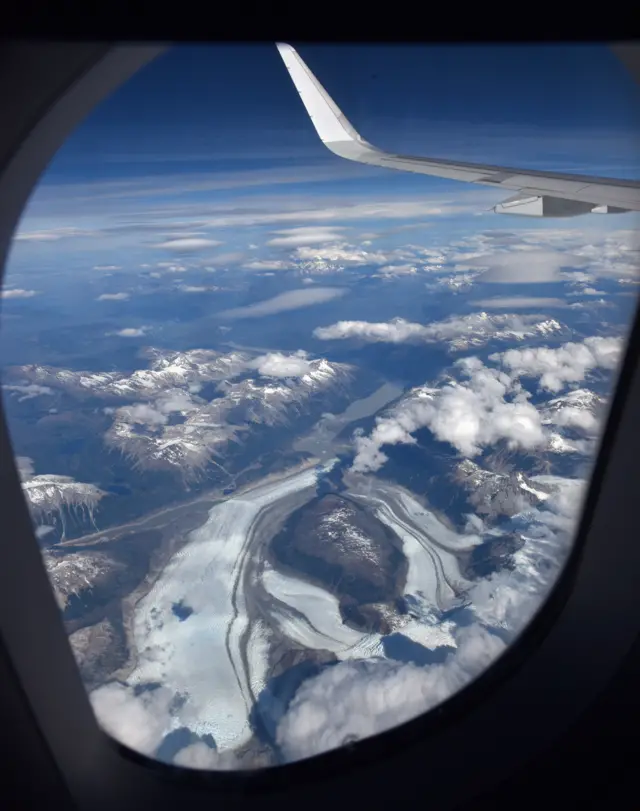 View from a plane window