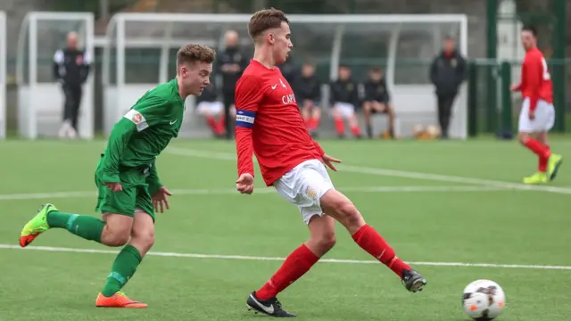 Jersey v Guernsey in the U18 Muratti