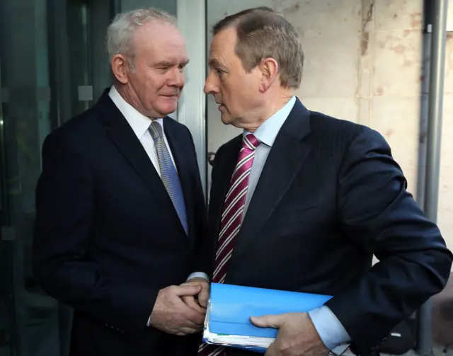 Martin McGuinness and Enda Kenny