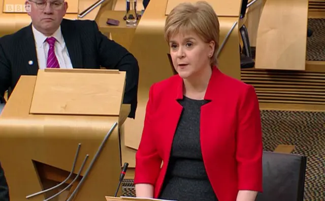 First Minister Nicola Sturgeon