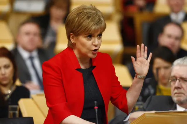 First Minister Nicola Sturgeon