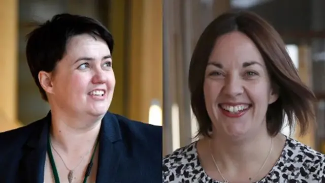 
          Ruth Davidson's Conservatives and Kezia Dugdale's Labour will vote against a referendum being held
        