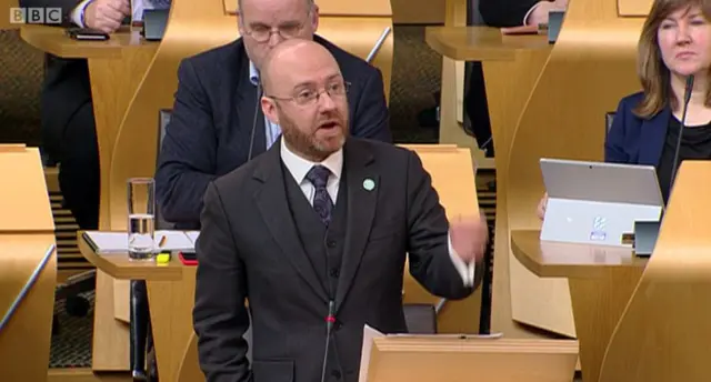 Scottish Green co-convener Patrick Harvie