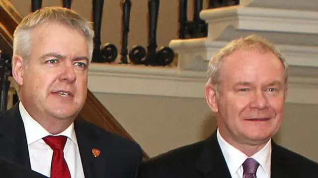 Carwyn Jones and Martin McGuinness at UK Irish Summit