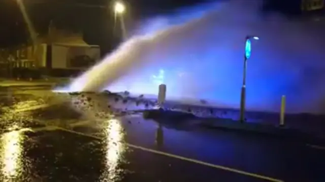 Burst water main