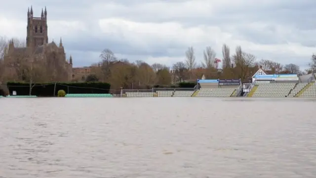 New Road cricket ground flooded