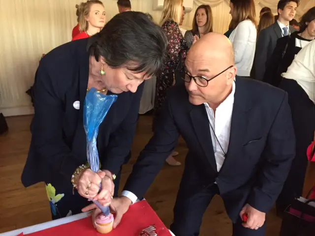 Pauline Latham and Gregg Wallace