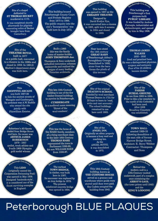 Blue plaques