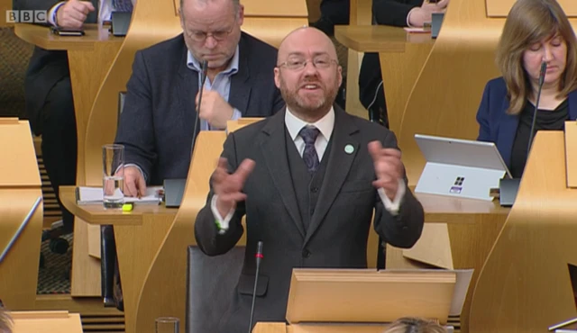 Scottish Greens Co-convener Patrick Harvie