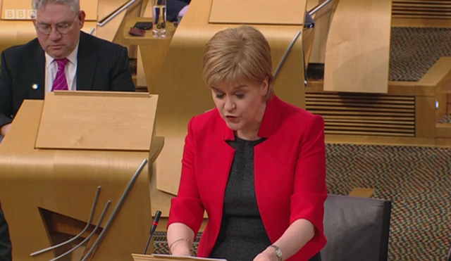 First Minister Nicola Sturgeon