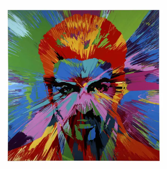 George Michael painting by Damian Hirst