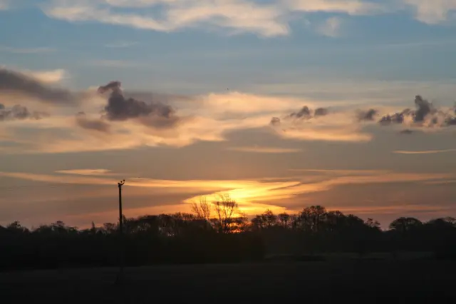 Sunrise over Boxted