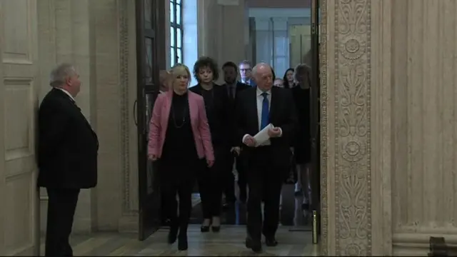 MLAs entering the Great Hall