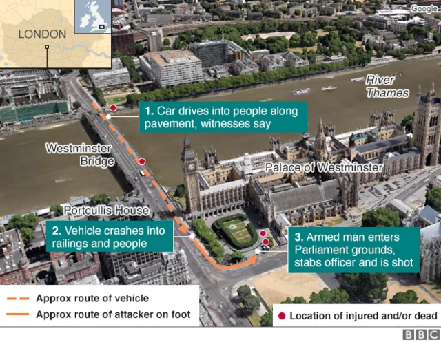 Map of Westminster