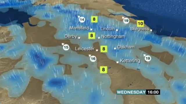 BBC weather map