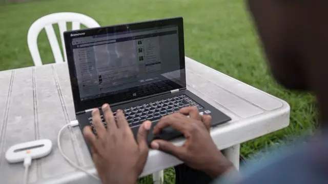 Man at computer