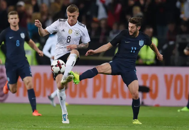 Toni Kroos and Adam Lallana