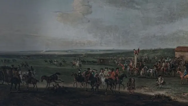 Scene from 1666 painting