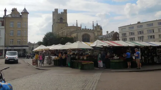 Market Square in Cambridge