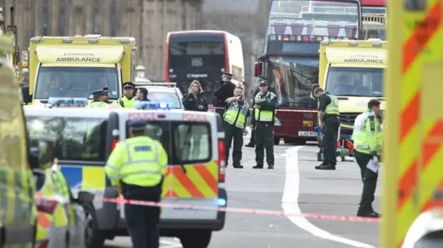 Emergency services at Westminster