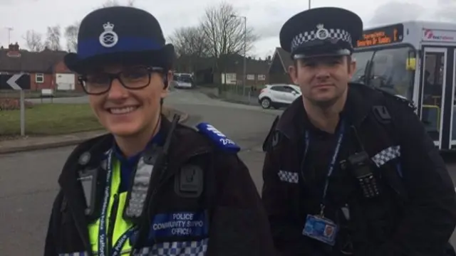 PCSO Sarah Boyle and Sergeant James Hargreaves in Bentilee