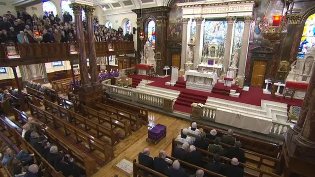 The scene inside St Columba's Church